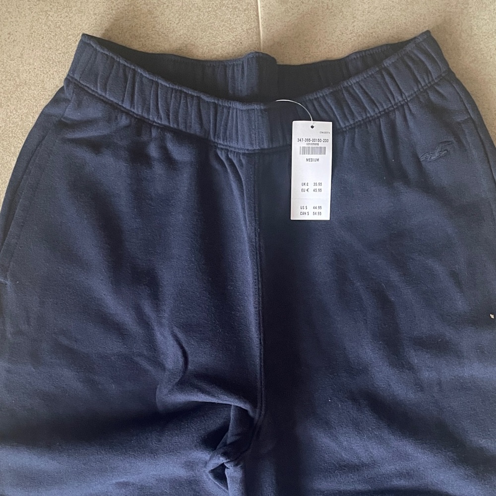 Hollister NTW Navy Wide Leg Sweatpants
